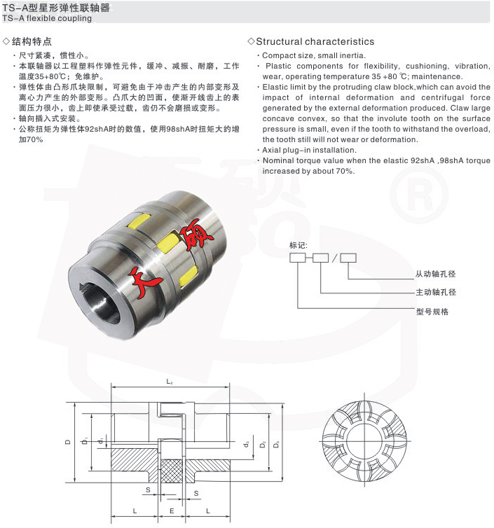 星形彈性聯(lián)軸器